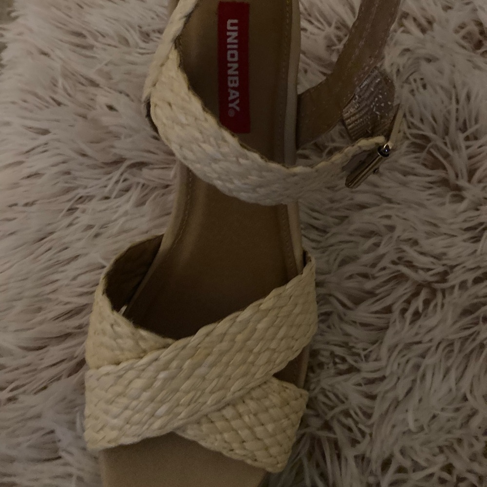 Bamboo wedges with cork heel